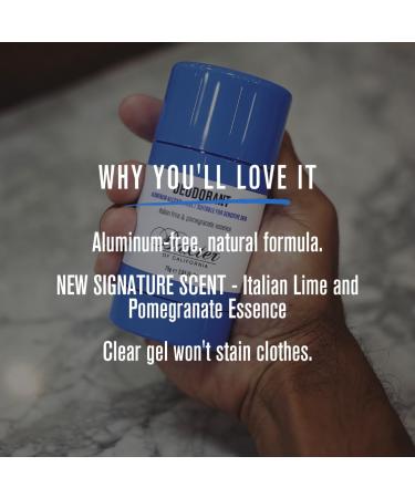 Baxter of California Aluminum-Free Deodorant - Italian Lime & Pomegranate Essence | 2.65 oz | International Shipping Available - Buy Online on GoSupps.com