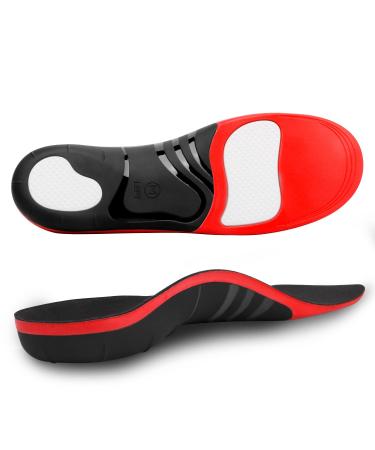 Plantar Fasciitis Insoles RooRuns 280+ lbs High Arch Support Flat Feet Orthotics Inserts Soft Pain Relief Dynamic Support Release Hurt Perfect for Heavy Duty Working Running Walking XL (Men's 10-12 | Women's 12-14)