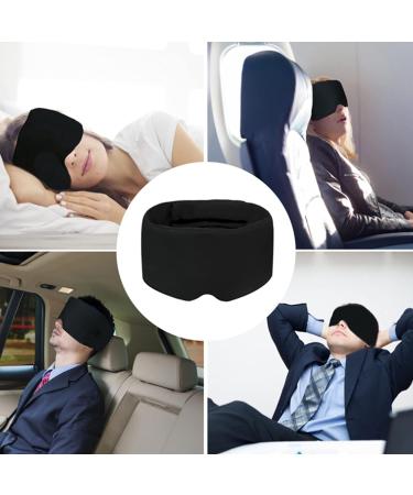 Blackout Sleep Mask for Travel Naps - 27.5x5.3 Inch Eye Shades Blindfold for Men and Women - Buy Online on GoSupps.com