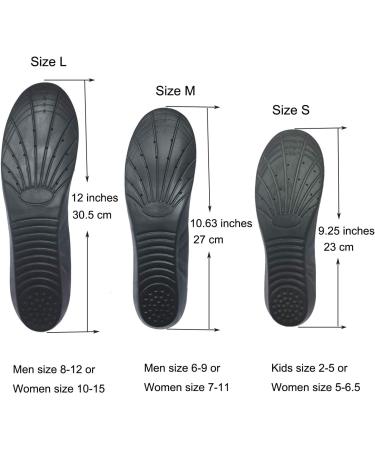 Memory Foam Insoles for Men, Women & Kids - Size M (Men's 6-9/ Women 7-11) - Buy Online on GoSupps.com