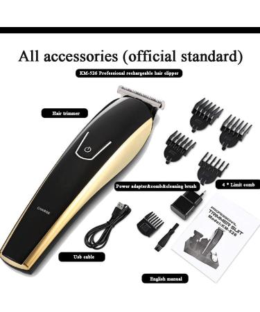 Easy Hair Clipper - USB Rechargeable Multi-Function Electric Hair Trimmer for Men | Professional Beard Shaver & Haircut Kit (Black - Buy Online on GoSupps.com