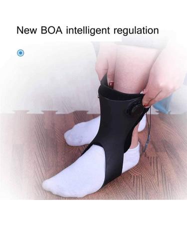 Adjustable Ankle Orthosis Splint Support for Foot Drop & Nerve Injury - Medium Left | Plantar Fasciitis Rehabilitation - Buy Online on GoSupps.com