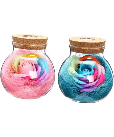UTHCLO Glass Wish Bottle Decor Memorial The Led Light Wish Bottle Eternal Wish Bottle Rose Handmade Soap - Buy Online on GoSupps.com
