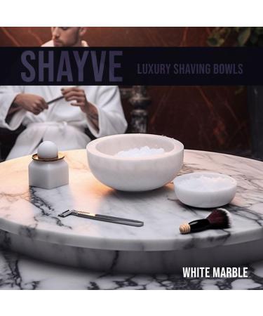 Urban Sombrero Shayve Razor Set | Marble Razor Shell for Shaving Soap & Cream | Heat-Insulated Wet Shaving Kit (White) - Exquisite Grooming Essentials - Buy Online on GoSupps.com