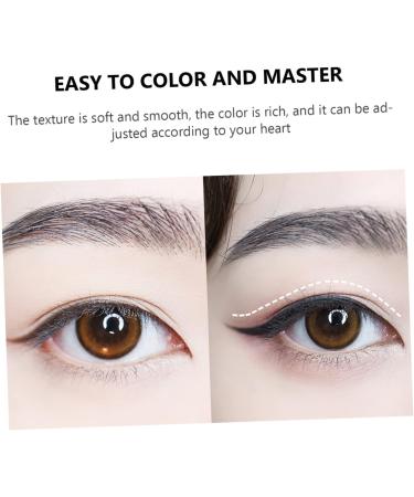 Beavorty Eye Shadow Cream 2pcs Creme Eyeshadows Black Eyeliner Cream Suit Black Eyeliner Dark Brown Eyeshadow - Buy Online on GoSupps.com