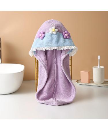 Buy Baluue Absorbent Hair Drying Hat for Women - Cute Flower Design Quick Drying Cap - Fast International Shipping - Buy Online on GoSupps.com