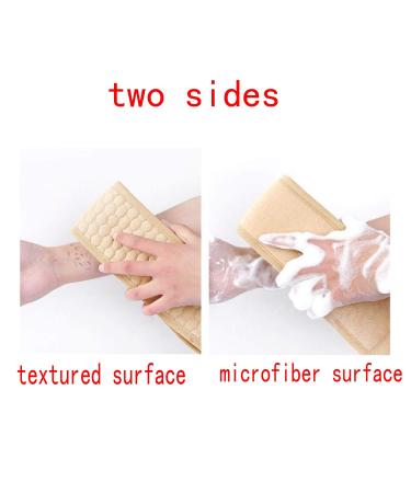 JZK Exfoliating Back Scrubber with Loofah Pad - Body Bath Accessory for Men & Women | Best Body Scrub Strap for a Clean Shower Experience - Buy Online on GoSupps.com