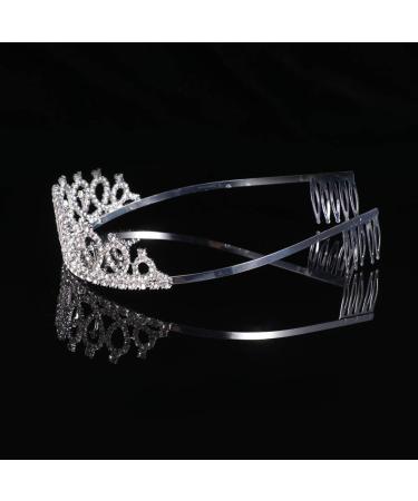 Minkissy 30th Birthday Tiara Crystal Crown Rhinestone Princess Birthday Crown Hair Accessories Happy 30th Birthday Crown Tiara for Women Ladies - Buy Online on GoSupps.com