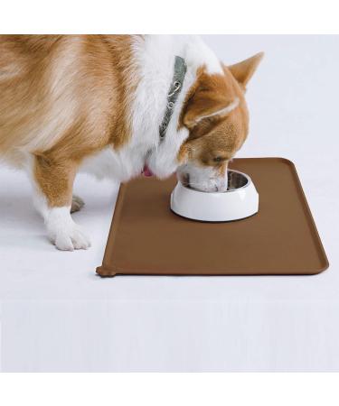 AUDWUD Silicone Waterproof Dog & Cat Feeding Mat | Anti-Slip Pet Bowl Mat 47x30 cm | Durable & Easy to Clean - Buy Online on GoSupps.com