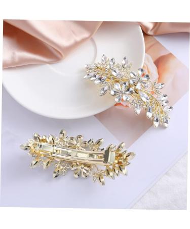 Beatifufu Flower Hairpin Spring Hairpin Girl Headdress Women Headdress Rhinestone Hair Barrette Women Hairpin Rhinestone Hair Clip Spring Hair Clips Lady Hair Clip Spring Hair Barrette - Buy Online on GoSupps.com