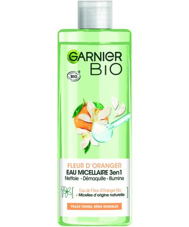 Garnier Bio - Illuminating Micellar Water - Organic Orange Blossom - Dull and Sensitive Skin - 400 mL