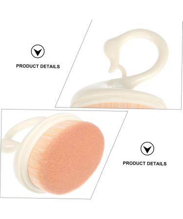 FRCOLOR Makeup Brush Makeup Foundation Brush Liquid Makeup Makeupbrush Flat Top Foundation Brush Liquid Foundation Brush Makeup Utensils Do Not Eat Powder White Artificial Fiber 9X6.5X4.5CM White - Buy Online on GoSupps.com