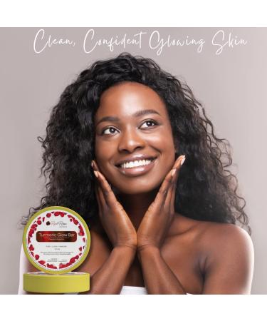 Turmeric Soap Bar for Dark Spots & Eczema | All-Natural Vegan Face & Body Glow Soap | Sensitive Skin Friendly 4 oz - Buy Online on GoSupps.com