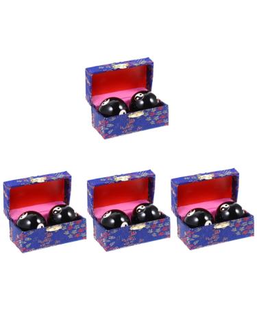 Beavorty 8 STK Massage ball metal ball Hand massage ball Exercise Tool Massage Balls For the Hands Massage Age made of metal Magnetic gymnastics ball cloisonne the ball roles fitness handball