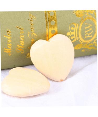 Ibasenice 200 Stk Log Color Peach Cherz Love Spacer Beads - DIY Wooden Heart Jewelry Making Accessories - Buy Online on GoSupps.com