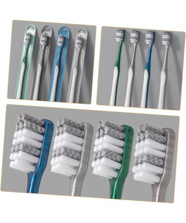 Buy Oatipho 8ST Travel Toothbrush - Reduce Tooth Spots | Reusable Large Head & Small Hard Plastic Toothbrushes for Home & Travel - Buy Online on GoSupps.com