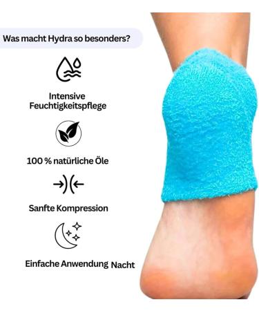  Goowafur Heel Socks for Dry Cracked Feet for Women Moisturizing Heel Socks 2 Soft Gel Socks | Warm Heel Support Pack for Foot Moisturizing and - Buy Online on GoSupps.com