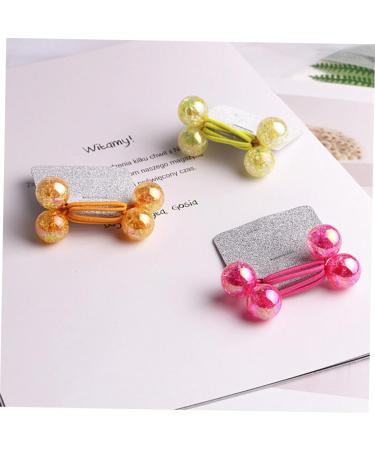 Beavorty 6 Pairs Twinbead Bubble Ponytail Holder small hair ties Elastic Hair Bands Handmade hair bun blue scrunchies sa ba lar Elastic Hair Rope Elastic ring girl child Heart-shaped - Buy Online on GoSupps.com