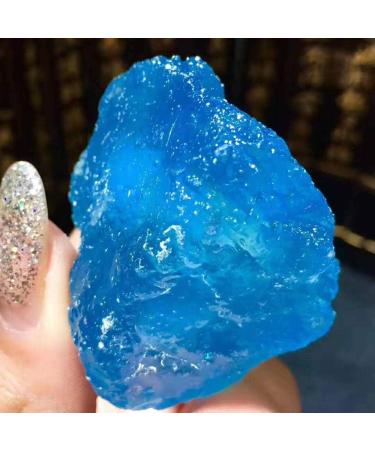 Natural Crystal Rough Natural Crystal Rough 1pcs Beautiful Natural sea Sapphire Stone Natural Aquamarine Crystal Reiki 80-90g - Buy Online on GoSupps.com