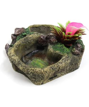 Eurobuy Reptile Dish Feed Feeding Water Bowl Resin Reptile Bowl Water Bowl for Snake Tortoise Lizard SP-008 - Buy Online on GoSupps.com