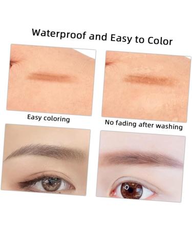 Healeved 4 Sets Eyebrow Wood Pencils Wood Tattoos Pens Plastic Makeup Tools Eyebrow Pencil - Buy Online on GoSupps.com