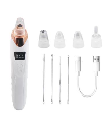 GBZW Blackhead Remover HTY-ZHU Model USB Port 3 Adjustment Modes 5 Suction Heads Needle Form For Face Black