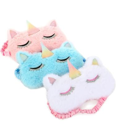 Buy Mobestech 3pcs Kids Sleeping Masks | Cute Cartoon Eye Masks | Breathable Cooling Night Blindfolds for Children - Buy Online on GoSupps.com