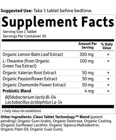 Garden of Life mykind Organics Sleep Well 30 Tablets - Lemon Balm, Green Tea Extract, Valerian Root - Organic, Non-GMO, Vegan, Gluten-Free - Buy Online on GoSupps.com