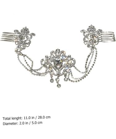 DOITOOL Hair Accessories Western Style Bride Zinc Alloy Rhinestones - Buy Online on GoSupps.com