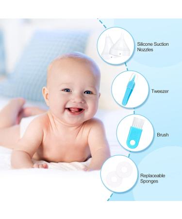 Easy Home Baby Electric Nasal Aspirator | USB Rechargeable Nose Sucker with Night Light | Adjustable Suction | 2 Silicone Nozzles | Baby Nose Cleaner ENA102 - Buy Online on GoSupps.com