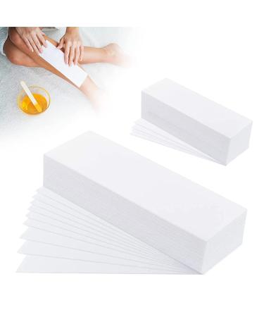100 pieces of fleece strips for warm wax wax strip paper hair removal with stripes paper paper wax strips hair removal fleece wax strip face for depilation on face & legs 100 wax paper
