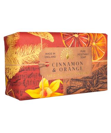 The English Soap Company Cinnamon & Orange Soap Bar Anniversary Collection 200g Cinnamon & Orange 190 g (Pack of 1)