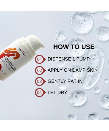 Hyaluronic Acid Gel Moisturizer - Lightweight Hydrating Gel for Dry Skin | 1.7 oz | Best International Shipping - Buy Online on GoSupps.com