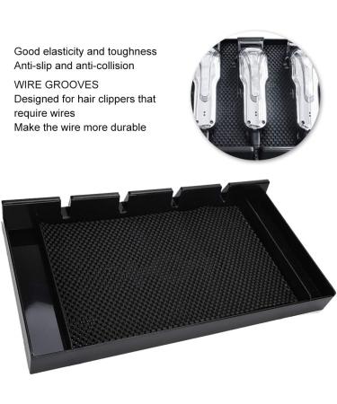 Electric Hair Clipper Storage Box Non Slip Pad Wire Grooves for Durable Wire Convenient Hairdressing Tool Organization - Buy Online on GoSupps.com