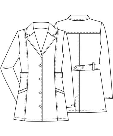 Cherokee 30 Twill Lab Coat for Women 2316 - X-Large White | Consultation Coat - Buy Online on GoSupps.com