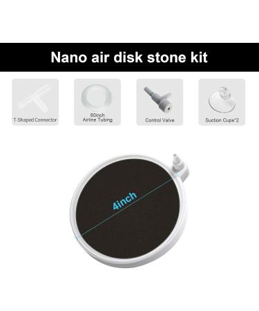 Boxtech Aquarium Air Stone Kit - Nano Bubble Oxygen Diffuser for Aquariums & Hydroponics (100mm) - Super High Dissolved Oxygen - Buy Online on GoSupps.com