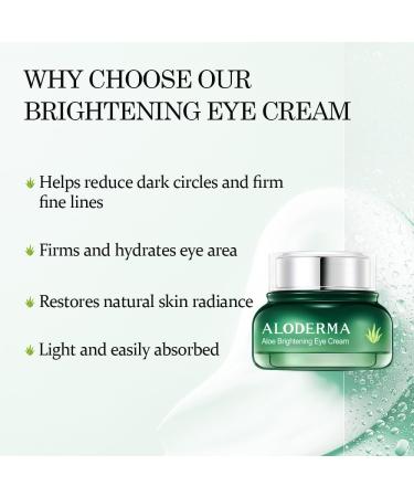 Aloderma Brightening Cream Set 2 pieces - Brightening Cream Brightening Eye Cream - Buy Online on GoSupps.com