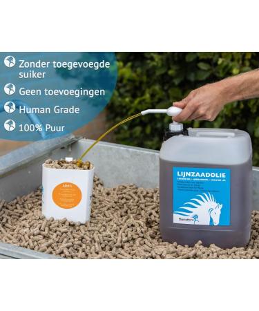 PharmaHorse Linseed oil | Bowel function | Stomach function | Digestion | 100% No added sugar | 5L - Buy Online on GoSupps.com