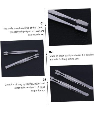 Housoutil Tweezers Professional Lash Tweezer Nipper Precision Tweezer False Lash Applicator Tool Makeup Tweezer Grafting Lash Supplies Philately Tools Stainless Steel Eyelash with Pliers 11CM Silver - Buy Online on GoSupps.com