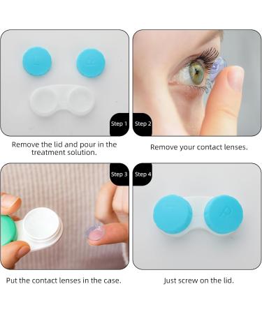 8-Pack Colorful Leak-Proof Travel Contact Lens Containers - Portable Storage Set - Buy Online on GoSupps.com