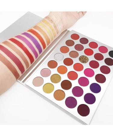 JOYTILLGU Beauty Palette 35 Colors Matte Eyeshadow Palette High Pigment Long Lasting Eye Makeup Custom Palette Cosmetics Eyeshadow Palette Army Green - Buy Online on GoSupps.com