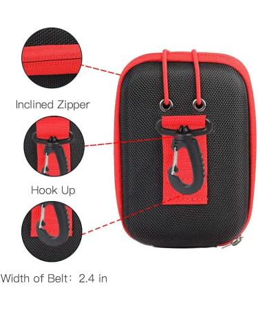 ACHIX Golf Rangefinder Hard Shell Case - Compatible with Bushnell/Callaway/Tectectec - Universal Laser Range Finder Carry Bag with Carabiner Belt Clip - Black - Buy Online on GoSupps.com
