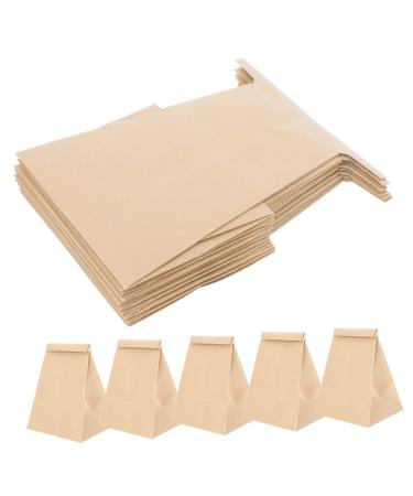 Hemoton 10pcs Throw up Bags Disposable Garbage Bag for Car Airplane for Disposable Sickness Bag Pregnancy Airplane Car Sick Bags Outdoor Trash Bag Disposable Pouches Travel Trash Bag Light Brown 21x14.5cm