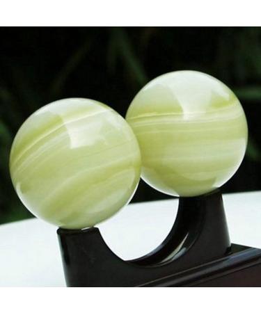 Schungit Massage Ball Set - Intensive Crystal Massage & Health Care | Chinese Meditation Hand Balls for Wellness & Movement - Buy Online on GoSupps.com