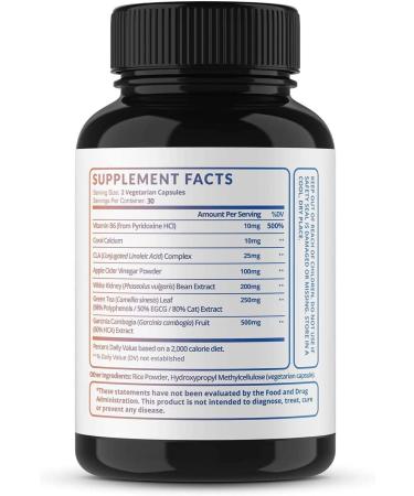 Fat Burner Weight Loss Pills for Women - Appetite Suppressant - Non-GMO & Vegetarian - 60 Capsules - Buy Online on GoSupps.com