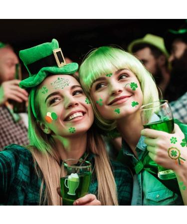 St Patricks Day Tattoos - 20 Unique Shamrock Patterned Sheets for Kids, Irish Parade Decorations - Buy Online on GoSupps.com