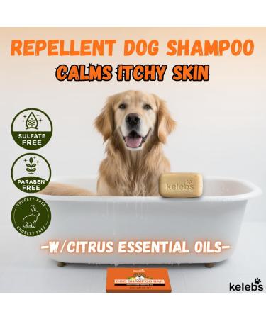 Kelebs Sensitive Dog Shampoo - Vegan Citrus Soap for Puppies | Lavender & Oatmeal | 3 Pack | Natural Dog Care - Buy Online on GoSupps.com