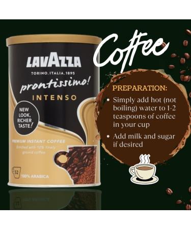 Instant Coffee Bundle Includes Lavazza Prontissimo 95g: 1x Lavazza Americano 1x Lavazza Intenso Bundled with Stainless Coffee Spoon (Tea Spoon) by Donny & Dev - Buy Online on GoSupps.com