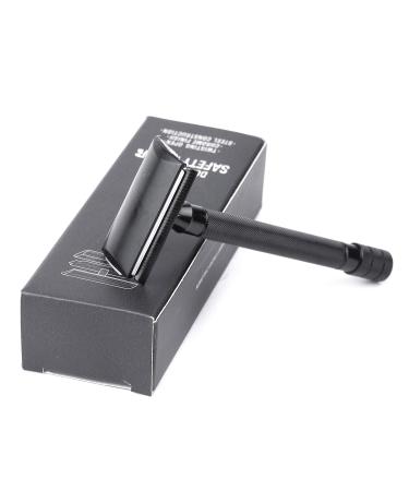 Vintage Manual Short Grip Classic Safety Razor for Men | Brush Included | Silver Double Edge Shave & Hair Removal - Buy Online on GoSupps.com