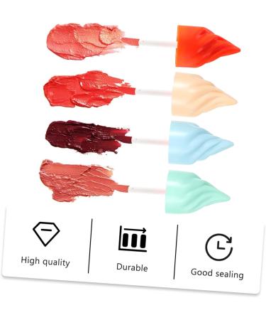 PENIKOKO 6Pcs Refillable Lip Gloss Tubes in Ice Shape Lightweight Reusable Cosmetic Lip Balm Containers for Take On The Go Lip Balm Lipstick - Buy Online on GoSupps.com